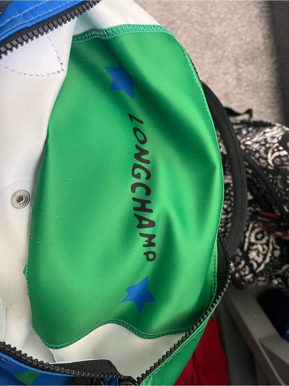 Longchamp Le Pliage Casaque Stars Tote/Crossbody - Picture 6 of 8